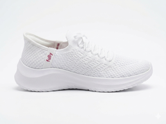 Giày thể thao nữ Fully Go Walk slip-on sneakers for women siêu nhẹ, siêu êm màu trắng
