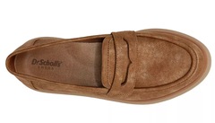 Giày nữ Womens DR. SCHOLL'S NICE DAY MAX Honey Brown RECYCLED Wedge Penny Loafer - Giày nữ xuất khẩu Âu, Mỹ