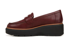 Giày nữ Womens DR. SCHOLL'S NICE DAY MAX Burgundy RECYCLED Wedge Penny Loafer - Giày nữ xuất khẩu Âu, Mỹ