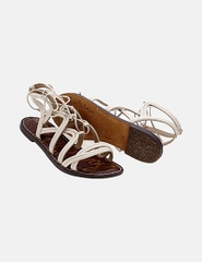 Dép sandal nữ Sam Edelman Women's Gasha Gladiator Sandals White  - Giày xuất khẩu Mỹ, Âu