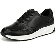 Giày nữ VNXK Naturalizer Women's Shay Lace Up Sneaker Color Black Leather - Giày nữ xuất Mỹ, Âu