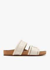 Sandal nữ Sam Edelman Rowan Slide Footbed Sandal COLOR:  Modern Ivory Leather - Giày nữ xuất Âu, Mỹ