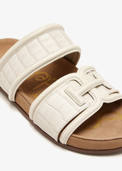Sandal nữ Sam Edelman Rowan Slide Footbed Sandal COLOR:  Modern Ivory Leather - Giày nữ xuất Âu, Mỹ