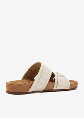 Sandal nữ Sam Edelman Rowan Slide Footbed Sandal COLOR:  Modern Ivory Leather - Giày nữ xuất Âu, Mỹ