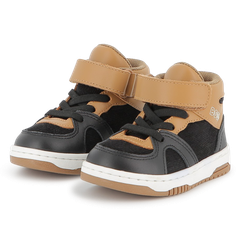 GIÀY BÉ TRAI CHÍNH HÃNG HUGO BOSS – BOSS BOYS SNEAKERS BLACK | MẪU XUẤT DƯ ÂU, MỸ 2025
