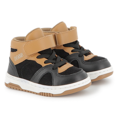 GIÀY BÉ TRAI CHÍNH HÃNG HUGO BOSS – BOSS BOYS SNEAKERS BLACK | MẪU XUẤT DƯ ÂU, MỸ 2025