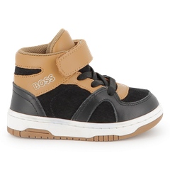GIÀY BÉ TRAI CHÍNH HÃNG HUGO BOSS – BOSS BOYS SNEAKERS BLACK | MẪU XUẤT DƯ ÂU, MỸ 2025
