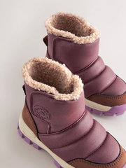 Giày Trẻ Em Burgundy Red Thinsulate Quilted Boots – Chính Hãng Next, Xuất Dư Cao Cấp, Giá Cực Sốc!