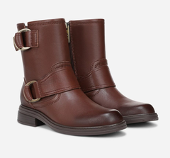 Boot nữ Naturalizer Women's Optimus Moto Boot Color Cappuccino Brown Leather - Giày nữ xuất khẩu Âu, Mỹ