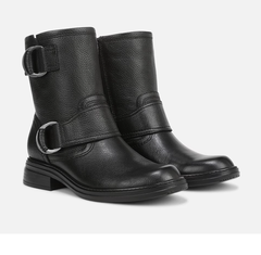 Boot nữ Naturalizer Women's Optimus Moto Boot Color Black Leather - Giày nữ xuất khẩu Âu, Mỹ