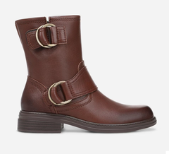 Boot nữ Naturalizer Women's Optimus Moto Boot Color Cappuccino Brown Leather - Giày nữ xuất khẩu Âu, Mỹ