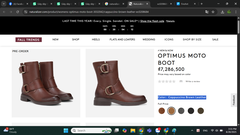 Boot nữ Naturalizer Women's Optimus Moto Boot Color Cappuccino Brown Leather - Giày nữ xuất khẩu Âu, Mỹ