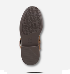 Boot nữ Naturalizer Women's Latoya Moto Boot Color Tan Fabric - Giày nữ xuất khẩu Âu, Mỹ