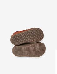 Giày Trẻ Em Vertbaudet Pram Shoes Da Mềm Buộc Dây – Màu Chocolate | Hàng Xuất Dư Âu, Mỹ