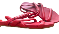 Dép sandal nữ Caslon đế bằng, quai hậu màu đỏ - Hàng xuất Mỹ