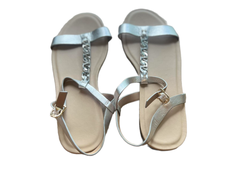 Giày sandal nữ Naturalizer quai đôi phối xích đế bằng - Hàng xuất Mỹ