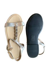 Giày sandal nữ Naturalizer quai đôi phối xích đế bằng - Hàng xuất Mỹ