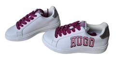 Giày bé gái size 31 - Giày thể thao Hugo màu trắng - Giày trẻ em xuất khẩu Mỹ, EU