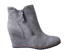 Boot nữ cổ ngắn da thật Naturalizer Women Haley Wedge Bootie - Giày xuất khẩu Âu, Mỹ