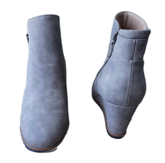 Boot nữ cổ ngắn da thật Naturalizer Women Haley Wedge Bootie - Giày xuất khẩu Âu, Mỹ