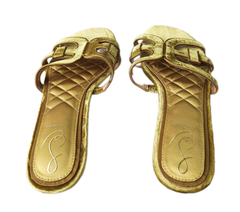 Dép sandal nữ nhung cao cấp Sam Edelman Women's Bay Flat Sandal - Giầy xuất khẩu Âu, Mỹ