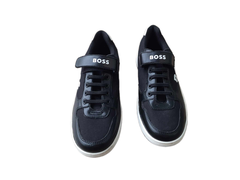 Giày thể thao nữ Boss trainers in mixed materials with logo details - Giày nữ xuất khẩu Âu, Mỹ