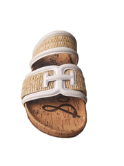 Sandal nữ Sam Edelman Women's Rowan Slide Sandal Light Natural - Giày xuất Mỹ, Âu