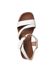 Dép Sandal Nữ SOUL Naturalizer Womens Jayvee Strappy Flat Sandal màu trắng - Giày nữ xuất khẩu Âu, Mỹ