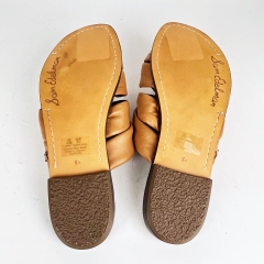Dép da Slip on nữ Sam Edelman Garson Womens Brown - Giày xuất khẩu Âu, Mỹ