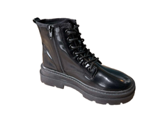 Boot nữ da thật Next màu đen bóng  - Giày da xuất dư sang Mỹ