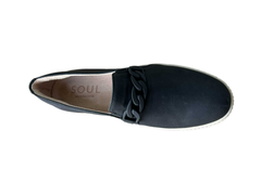 Giày nữ VNXK Naturalizer Women's Daphne Platform Slip On Sneaker Black Leather - Giày nữ xuất Mỹ, Âu