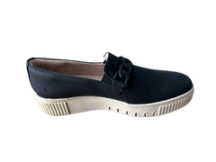 Giày nữ VNXK Naturalizer Women's Daphne Platform Slip On Sneaker Black Leather - Giày nữ xuất Mỹ, Âu