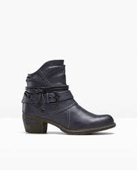 Boot nữ da thật Ankle boots Women in leather Bonprix Comfortabele enkellaarsjes - Giày da xuất dư sang Mỹ, Âu