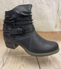 Boot nữ da thật Ankle boots Women in leather Bonprix Comfortabele enkellaarsjes - Giày da xuất dư sang Mỹ, Âu