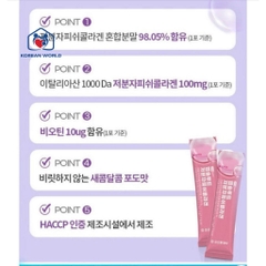Bột Collagen Cá Phân Tử Thấp Nutrapharm Hàn Quốc, hộp 30 gói