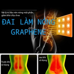 ĐAI LÀM ẤM GRAPHENE CHO LƯNG VÀ BỤNG, VAI