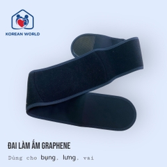 ĐAI LÀM ẤM GRAPHENE CHO LƯNG VÀ BỤNG, VAI