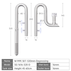 Bộ In Out Inox Week Aqua thiết kế siêu đẹp cho hệ thống lọc thùng