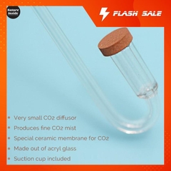 Cốc sủi CO2 NEO Diffuser Original Extend, tự uốn theo kích thước bể thủy sinh