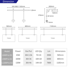 Đèn thủy sinh Week L Pro - Chỉnh APP led RGB-UV màu sắc siêu đẹp