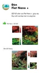 Đèn Flat Nano Chỉnh APP cao cấp cho bể thủy sinh mini để bàn