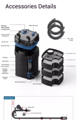 Lọc thùng tách phân Sunsun YWY 800 - tích hợp tách phân, xả đáy