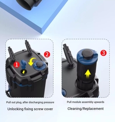 Lọc thùng tách phân Sunsun YWY 800 - tích hợp tách phân, xả đáy