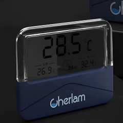Nhiệt kế điện tử Cherlam (Có cảnh báo nhiệt độ) cao cấp cho bể cá thủy sinh