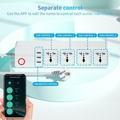 Ổ cắm Wifi Tuya điều khiển từ xa độc lập từng ổ riêng