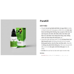Parakill chuyện trị nấm trắng và ký sinh trùng cho cá cảnh