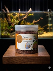 Thức Ăn Cá Cảnh Vibra MIX - Tạo Hình Sâu Đỏ, Siêu Kích Màu & Tăng Trưởng (47% Đạm)
