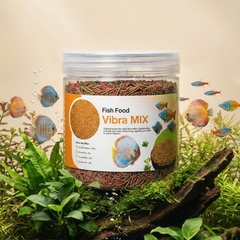 Thức Ăn Cá Cảnh Vibra MIX - Tạo Hình Sâu Đỏ, Siêu Kích Màu & Tăng Trưởng (47% Đạm)