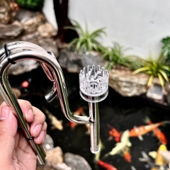 Bộ In Out inox Fi 9 lọc váng đầu xoay cho bể thủy sinh mini và nano để bàn