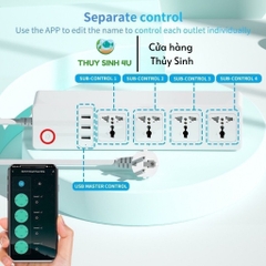 Ổ cắm Wifi Tuya điều khiển từ xa độc lập từng ổ riêng